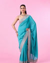 Aqua Elegance Art Silk Saree